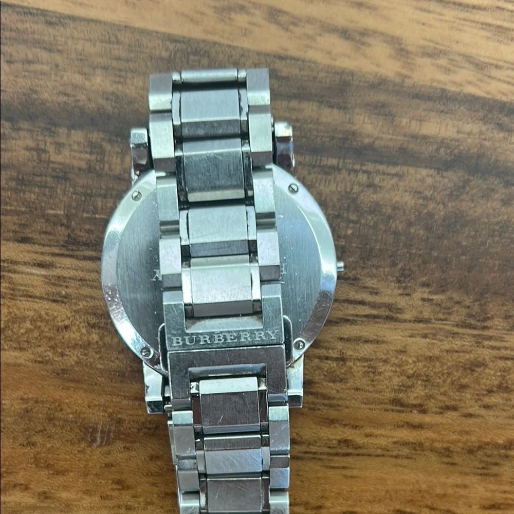 Burberry Silver and Black Men's Watch - Picture 5 of 6